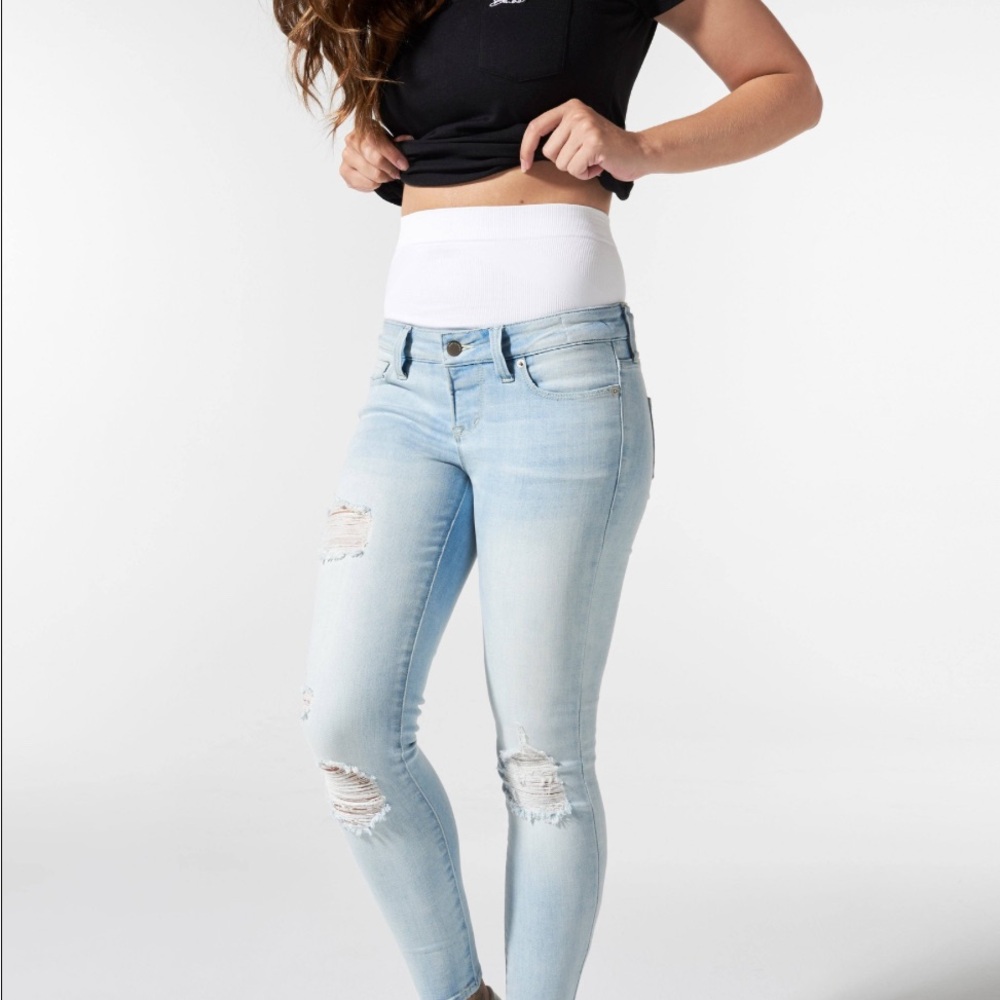BLANQI Postpartum Support Skinny Jeans - Light Wash